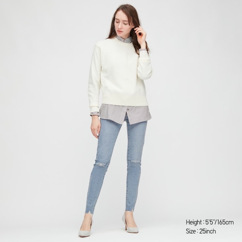 Uniqlo Ultra stretch tapered mid rise skinny jeans